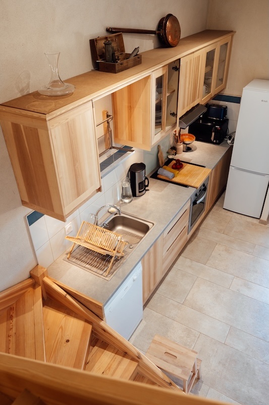 Grande cuisine familiale en bois 